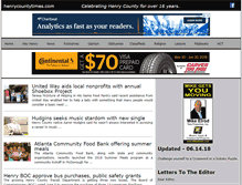 Tablet Screenshot of henrycountytimes.com